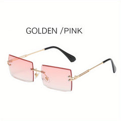 Rimless Sunglasses UV400 Sun Shades for Vacation