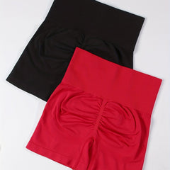 2 Pack High Waist Skinny Shorts for Women