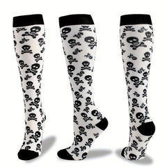 4 Pairs Compression Socks for Women & Men Knee High for Nurses Running