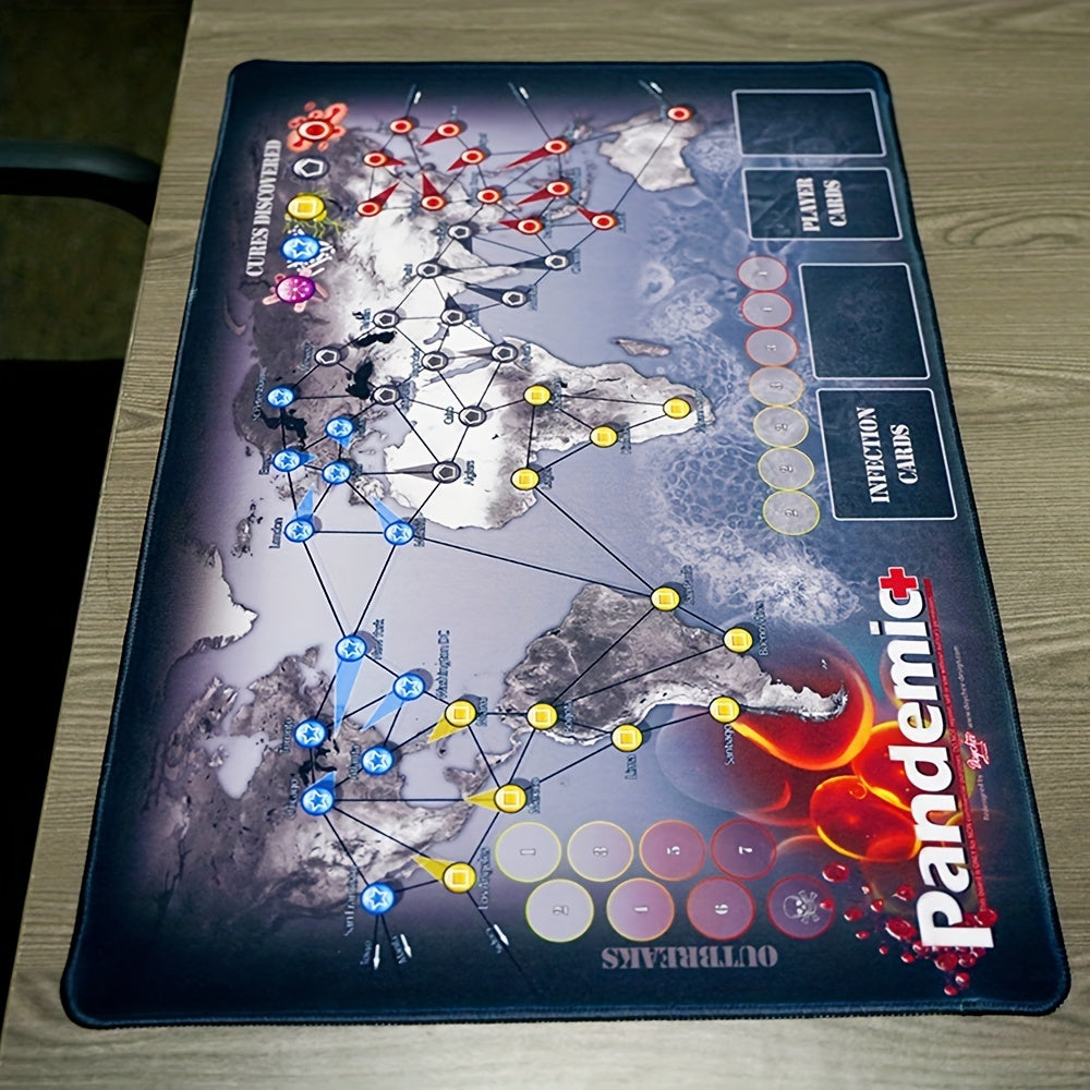 Pandemic Board Game Play Mat Base Game Family Board Game Map Player Mat