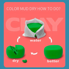 50g Hand Footprint Mud Fingerprint Anti-pressure Rubber Mud Toddler Handcraft
