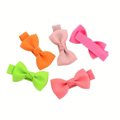 40pcs Solid Bowknot Hair Clip Decorative Accessories for Baby Girls