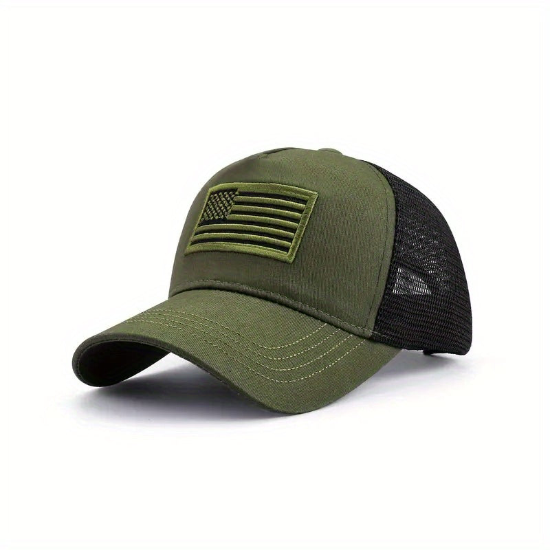 Men's American Flag Baseball Cap Trucker Hat