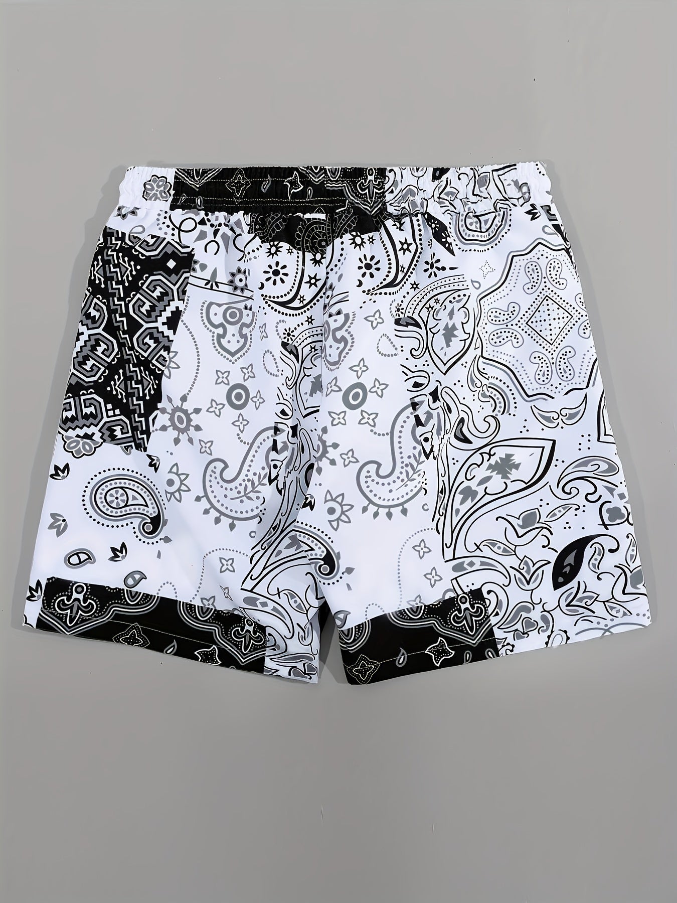 Men's Paisley Beach Shorts for Summer Days