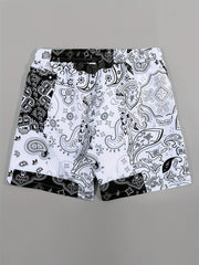 Men's Paisley Beach Shorts for Summer Days
