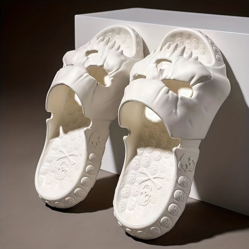 Men's Skull Slides Quick Drying Non Slip Indoor/Outdoor Summer