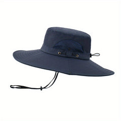 Mens Sports Sun Protection Hat Breathable Fisherman Hat for Outdoor Fishing
