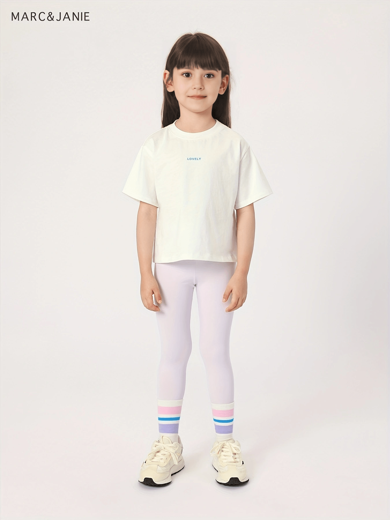 MARC&JANIE Girls Rabbit Print Leggings for Sports Yoga