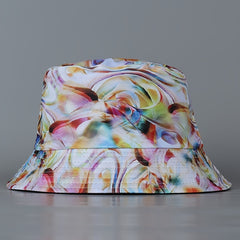 Colorful Graffiti Bucket Hat Cyberpunk Reversible Lightweight Fisherman