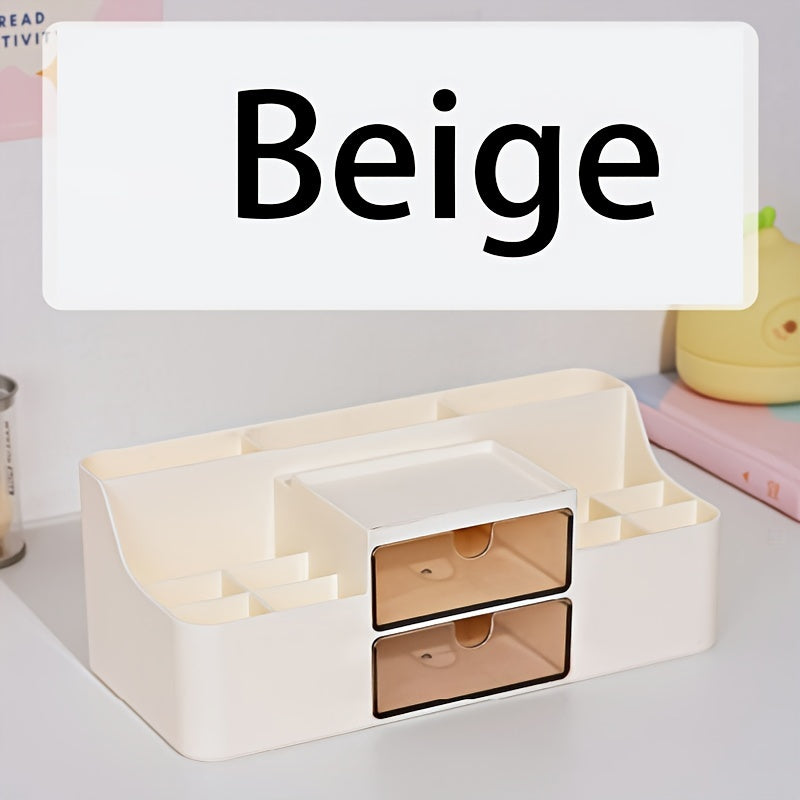 Desktop Stationery Storage Drawer Box Plastic Multifunctional Desk Organizer