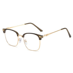 Women's Light Blocking Glasses Crystal Lens Rimless Computer Gaming Eyeglasses