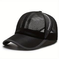Unisex Breathable Mesh Baseball Cap Outdoor Sport Letter Embroidery