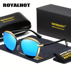 RoyalHot Polarized Oval Frame Sunglasses Driving Sun Glasses Shades