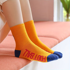 Boys Football Pattern Socks Sports Breathable Crew Socks
