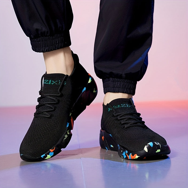 Men's Lightweight Knit Sneakers for Running