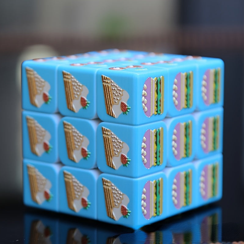 Cube 3D Relief Fruit Pattern Cube Blind 3rd Order Christmas