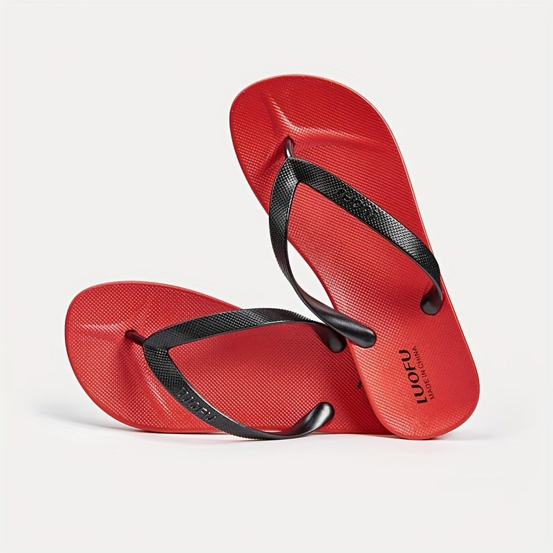 Men's Thong Sandals Non Slip Flip Flops for Indoor Outdoor Beach Shower