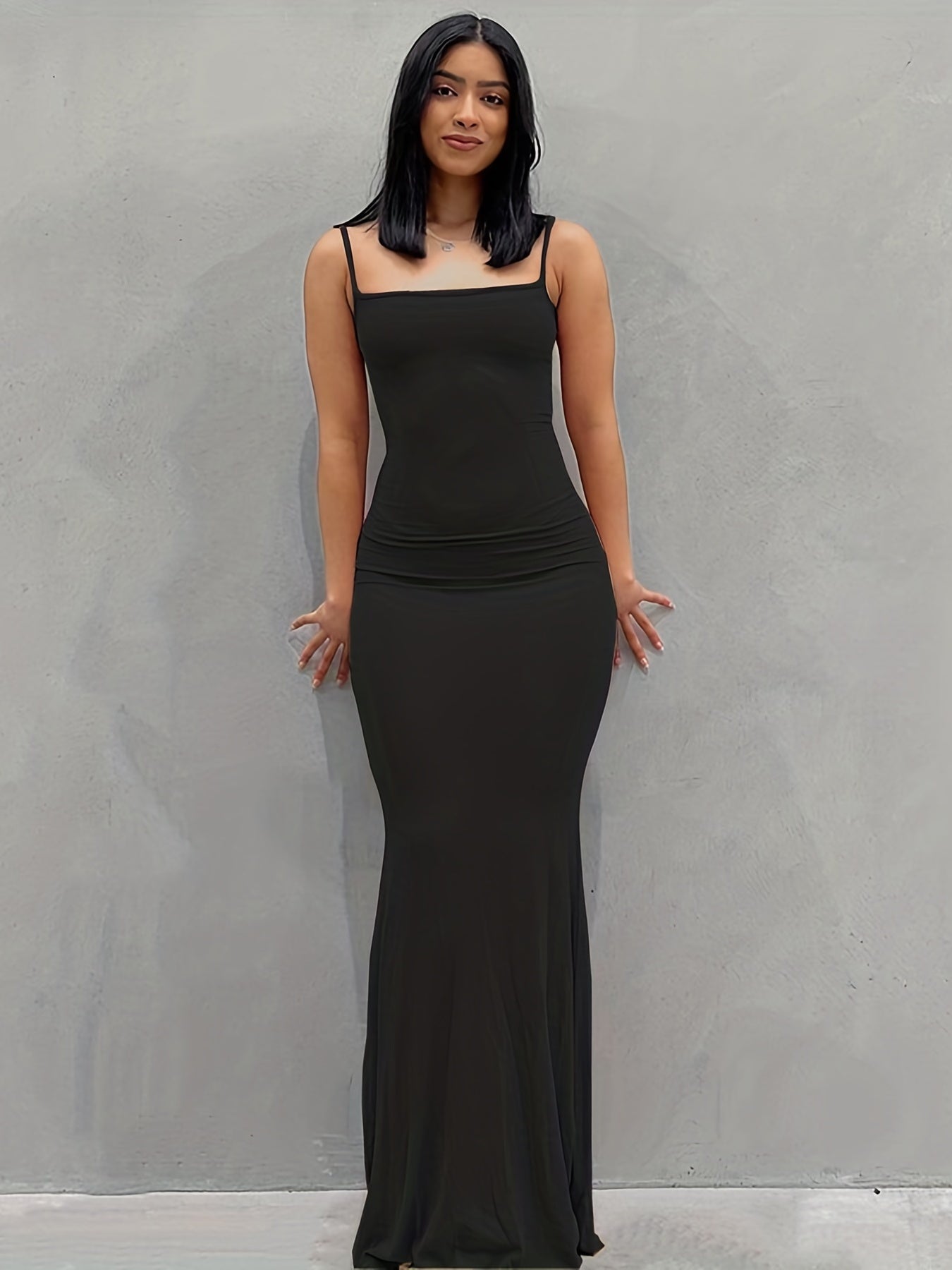 Sexy Summer Maxi Dress Stretch Cami Slim Fit