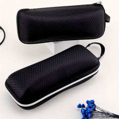 Plaid Pattern Glasses Case Zipper Sunglasses Storage Box