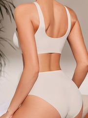 Women's Sports Bra & Panty Set Lightweight Breathable Basic Brassie