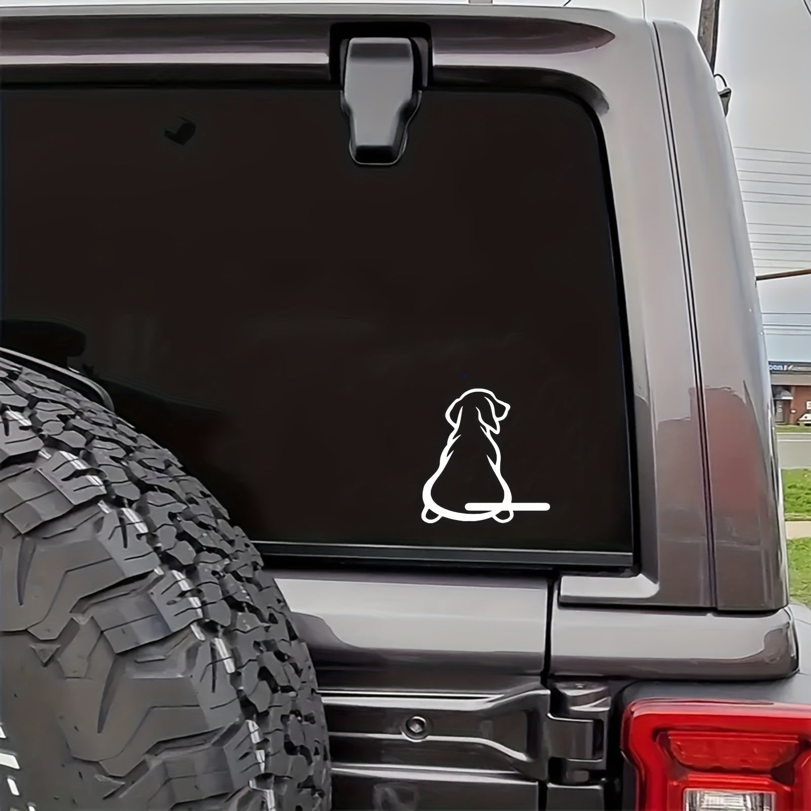 Dog Wagging Tail Rear Wiper Car Sticker