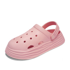 Women's Platform Clogs Solid Closed Toe Sandals