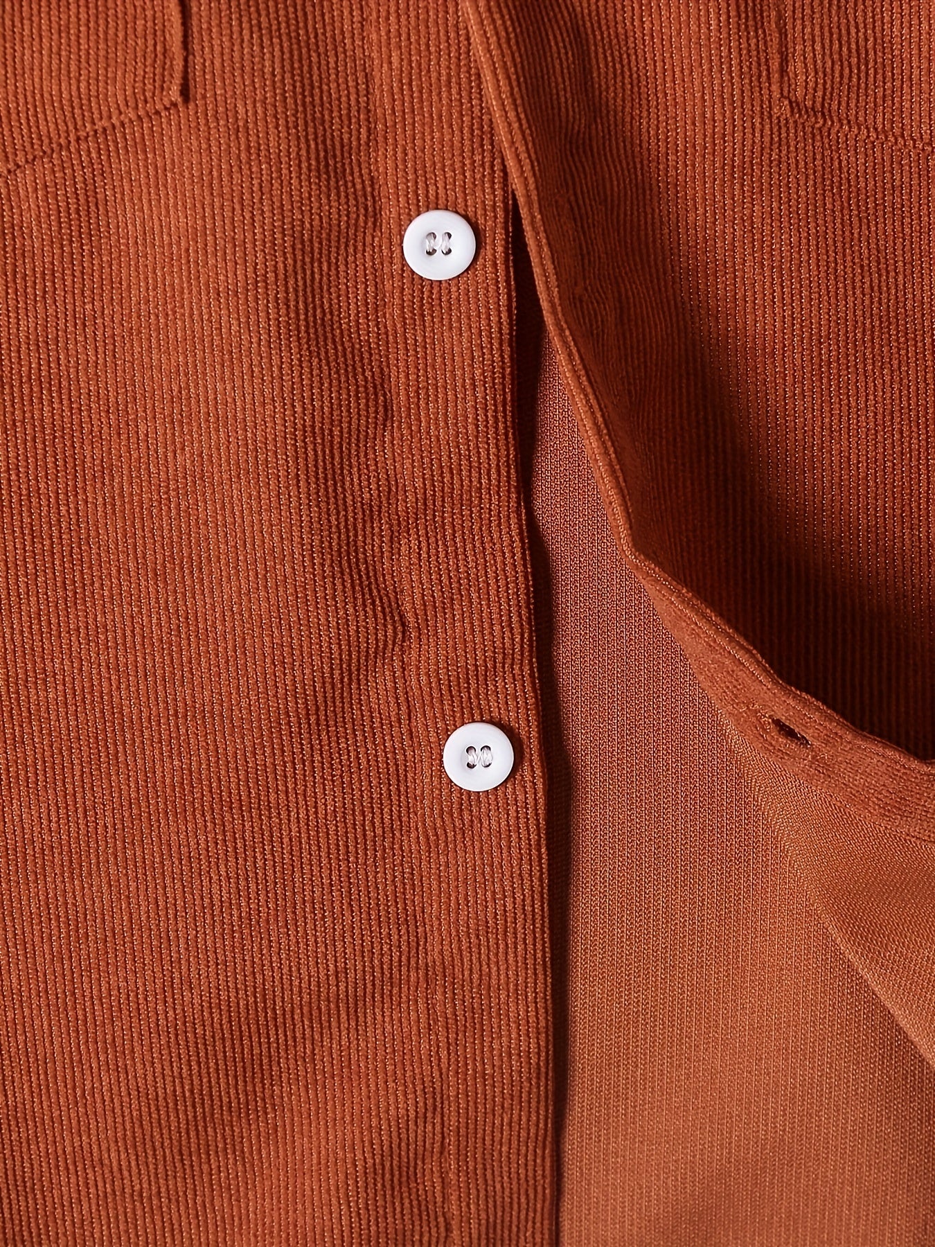 Boys Corduroy Hooded Shirts Long Sleeve Button Down Tops