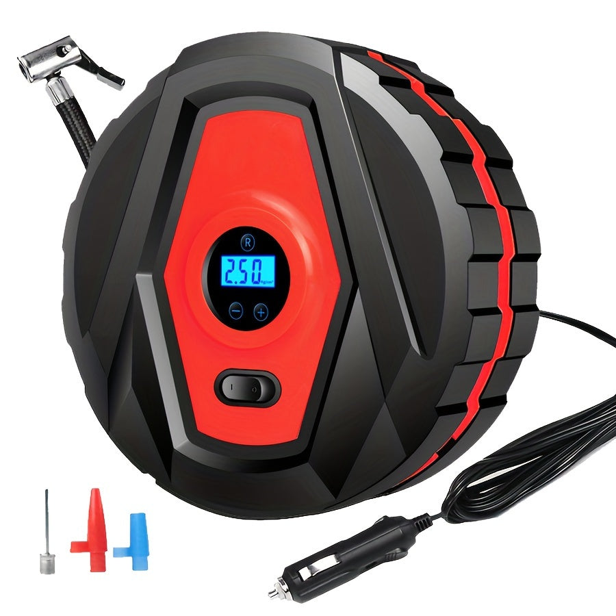 Portable 12V Car Tire Inflator Pump for Sedans - Quick & Easy to Use