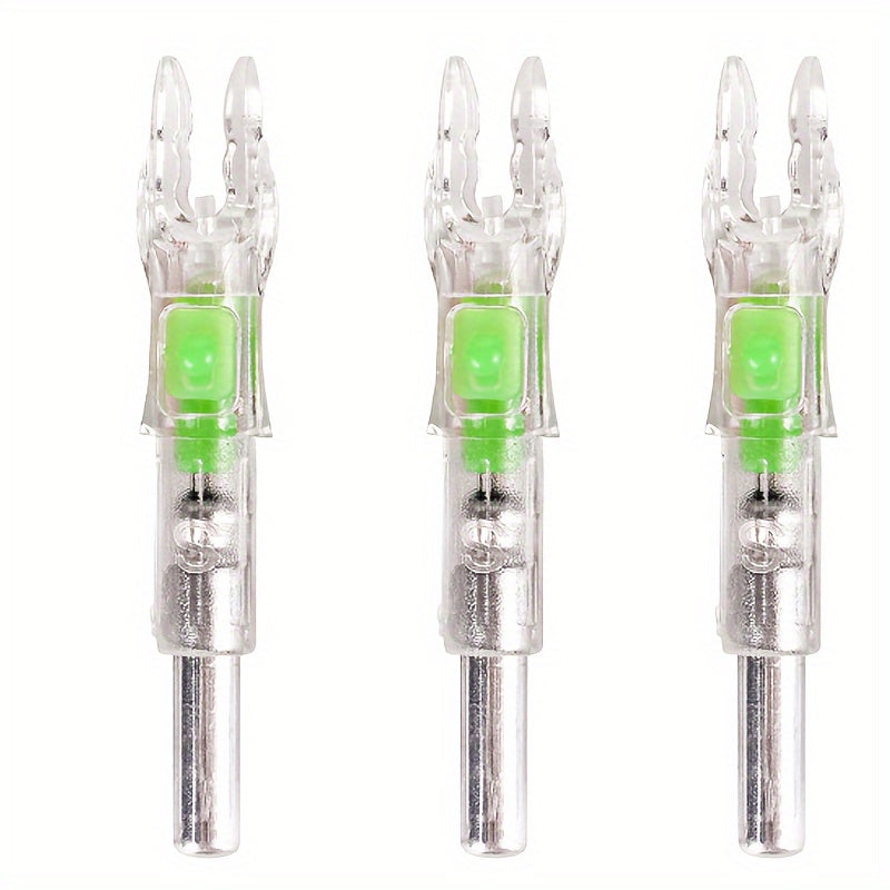 3pcs Luminous Nocks For 6.2mm Arrow Shaft, Multiple Colors