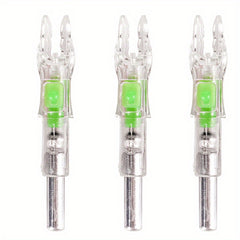 3pcs Luminous Nocks For 6.2mm Arrow Shaft, Multiple Colors