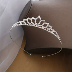 Girls Rhinestone Crown Hair Hoop - Birthday Dressing Headband