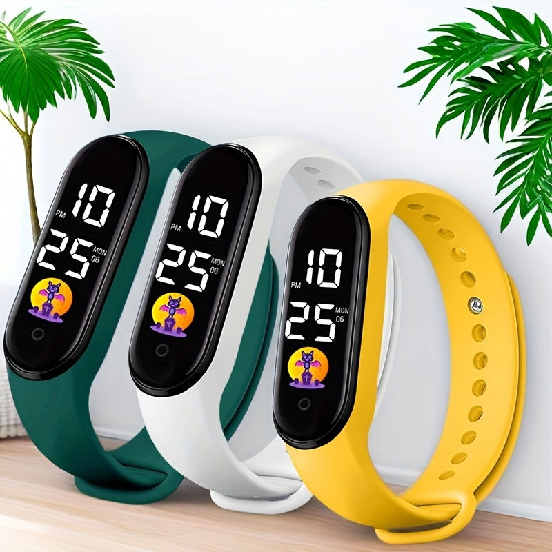 3pc Set LED Digital Student Watch