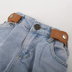 Kids Adjustable Elastic Belt Buckle Stretch Belt Decorative Accessories