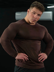 Men's Solid Crew Neck Active T-shirt For Summer