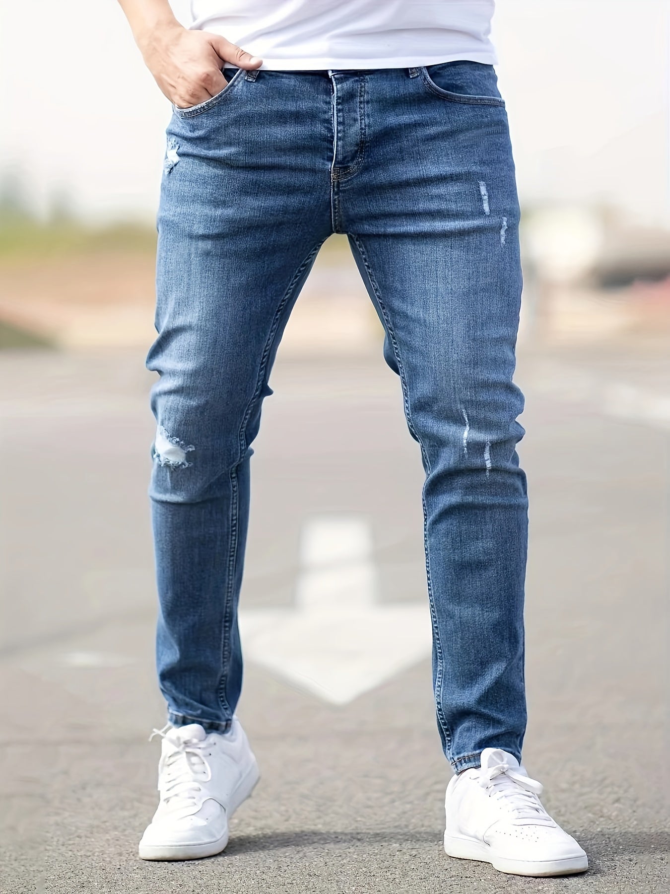 Slim Fit Stretch Denim Jeans for Men