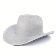 Breathable Sunshade Laser Cowboy Hat for Outdoor Activities