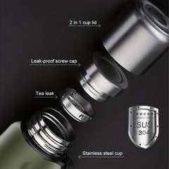 500ml Insulated Stainless Steel Water Bottle Leak Proof for Travel