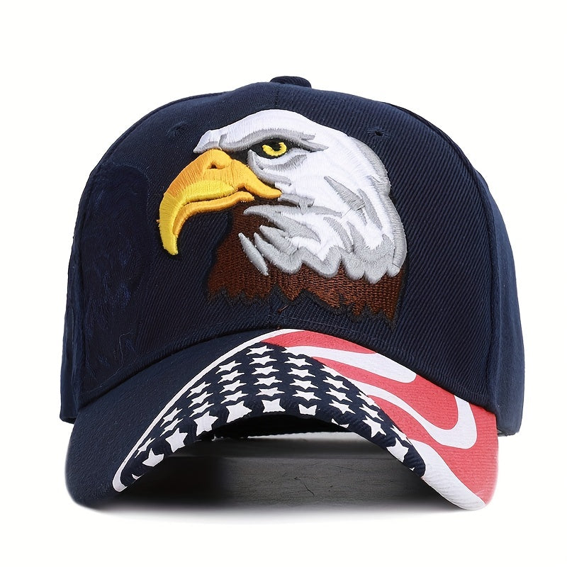 Eagle Embroidered Camouflage Baseball Cap