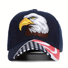 Eagle Embroidered Camouflage Baseball Cap