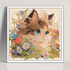 Cat Pattern DIY 5D Diamond Painting Kit for Beginners