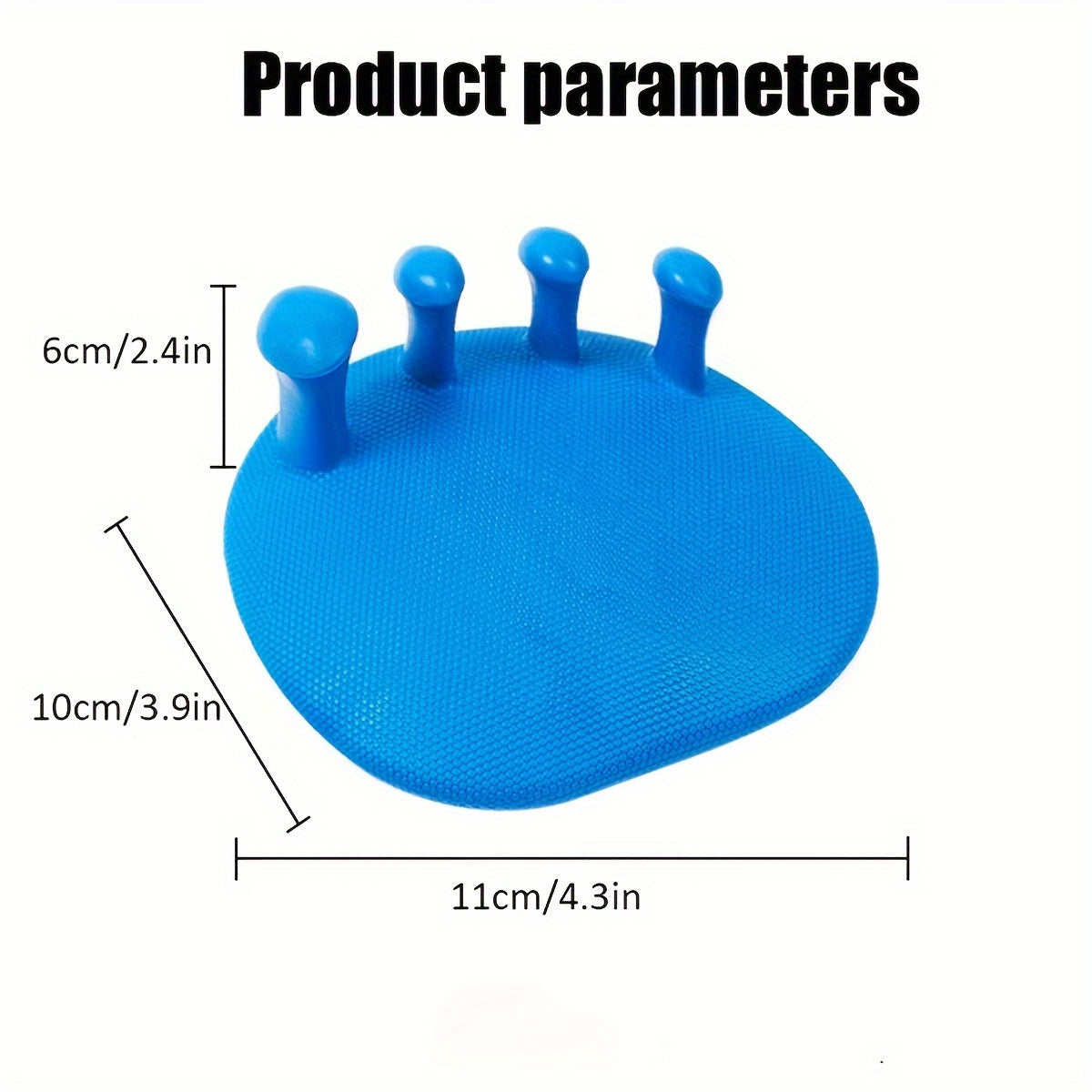 1 Pair Solid Toe Corrector Toe Separators For Yoga Fitness
