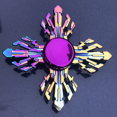Rainbow & Purple Fidget Spinner Zinc Alloy Hand Gyroscope
