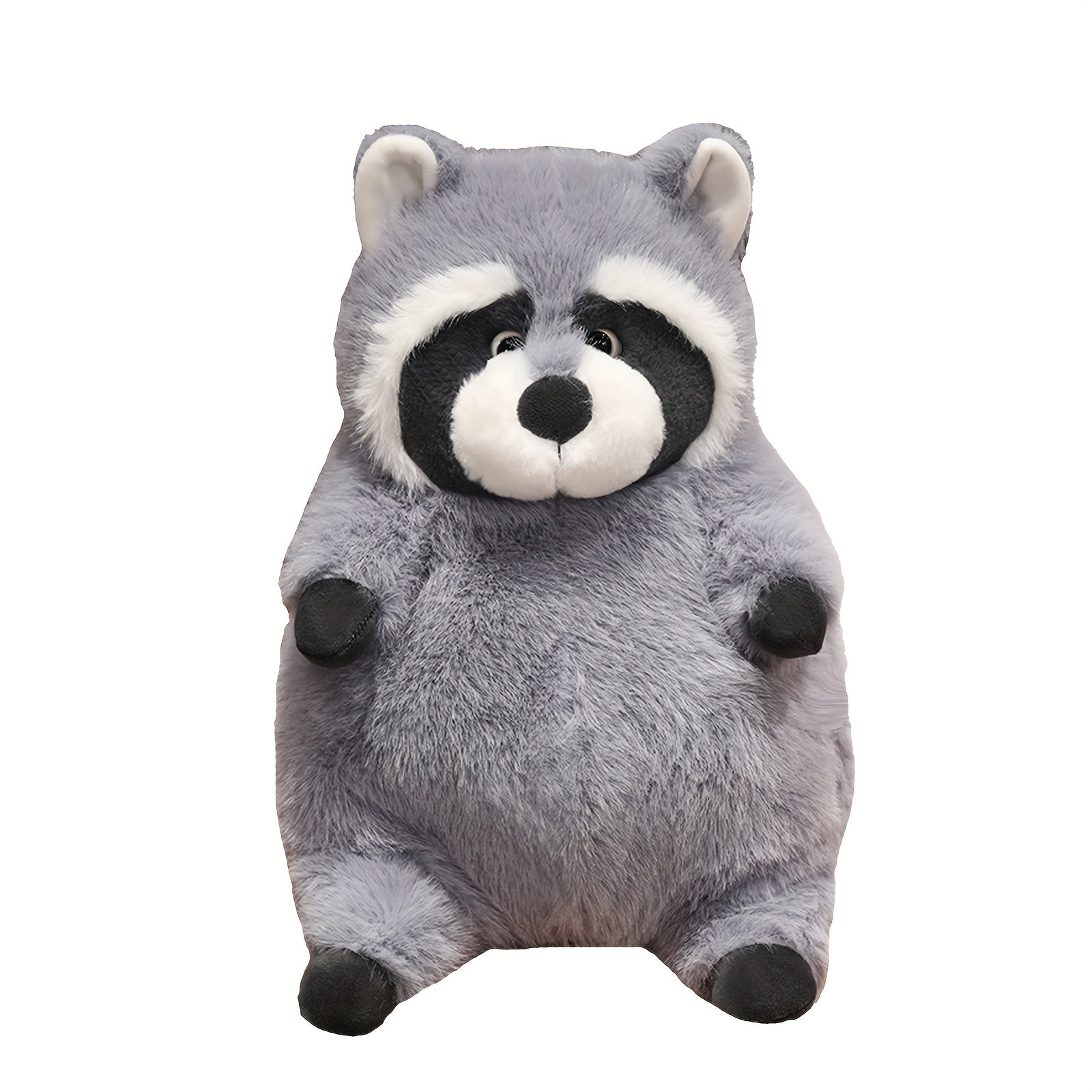 Gray Raccoon Plush Toy for Kids Home Decoration Halloween Gift