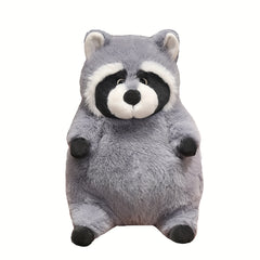 Gray Raccoon Plush Toy for Kids Home Decoration Halloween Gift