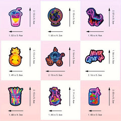 150 Mixed Cartoon Stickers Waterproof Colorful Graffiti Neon