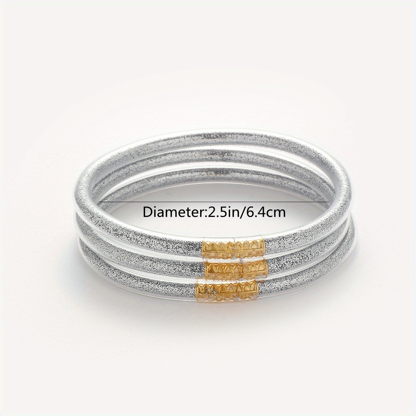 Y2K Soft Silicone Bracelets for Party Decor, Set of 3
