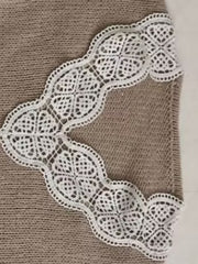 Lace V Neck Sweater Long Sleeve for Women