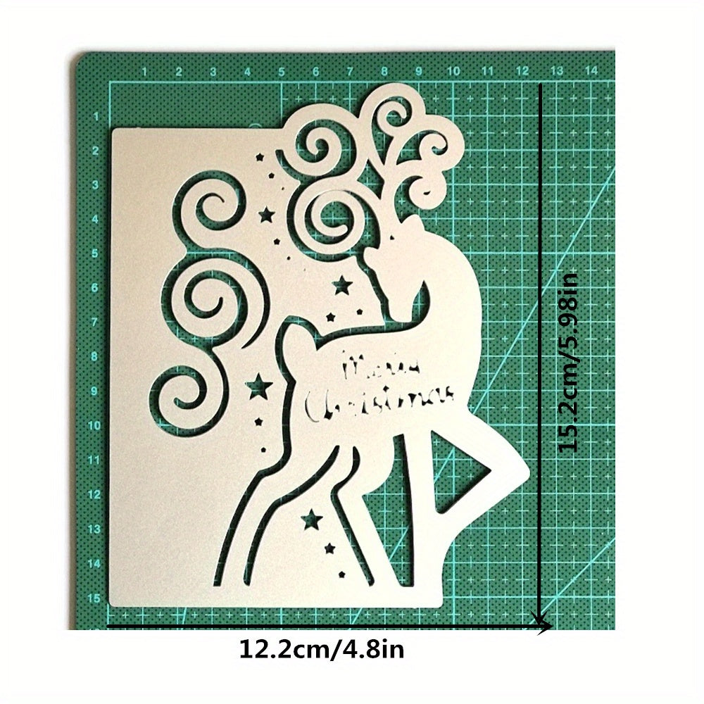 Christmas Greeting Metal Cutting Dies for Cardmaking DIY Scrapbooking Crafting
