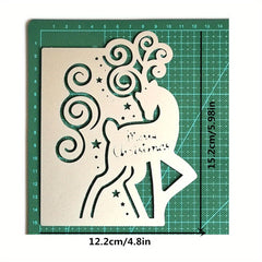 Christmas Greeting Metal Cutting Dies for Cardmaking DIY Scrapbooking Crafting