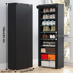 Dustproof Shoes Storage Rack Standing Shoes Rack Easy Assembled